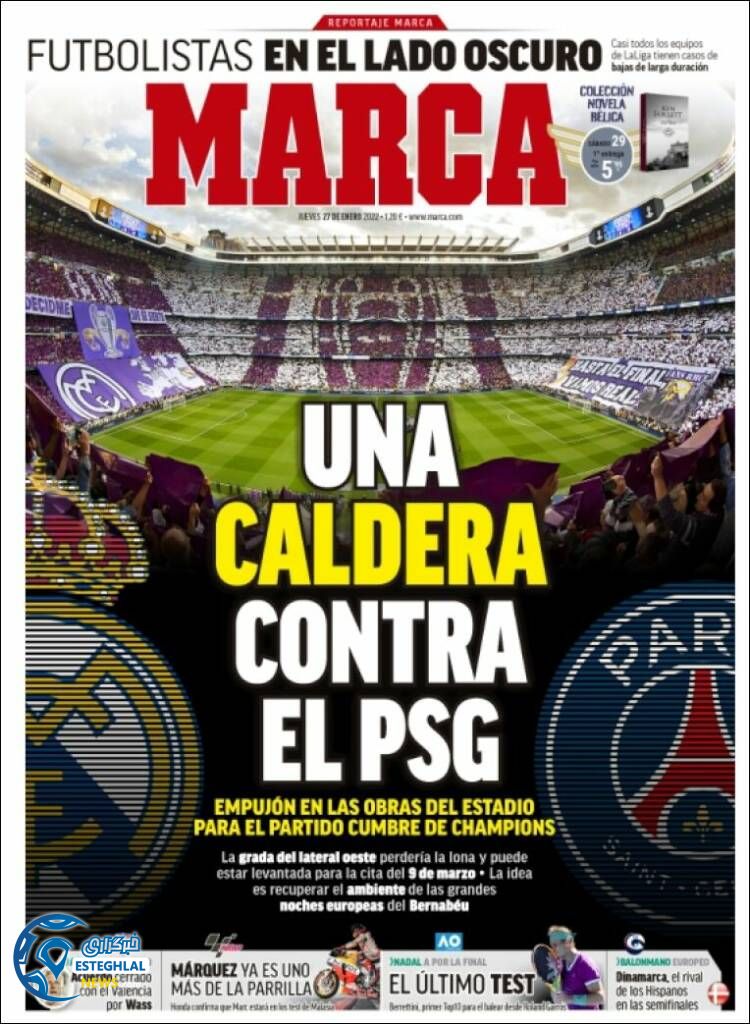 روزنامه ورزشی مارکا پنجشنبه 7 بهمن 1400