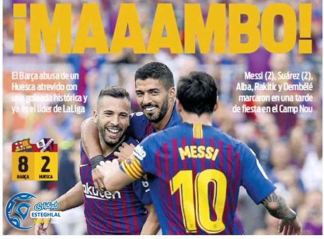 روزنامه های ورزشی جهان دوشنبه 12 شهریور 1397