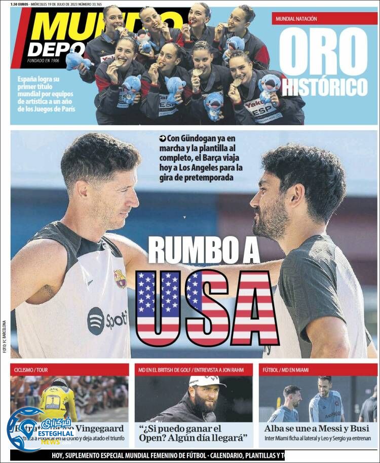 روزنامه ورزشی موندو دپورتیوو چهارشنبه 28 تیر 1402 