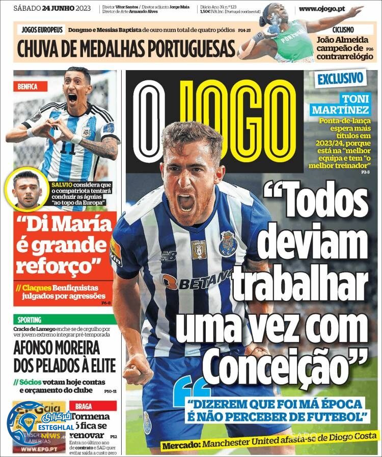 روزنامه ورزشی اوجوگو شنبه 3 تیر 1402 