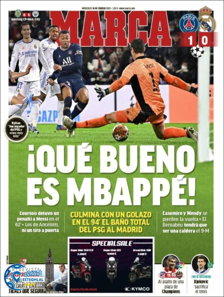 روزنامه ورزشی مارکا چهارشنبه 27 بهمن 1400