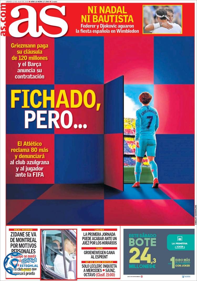 روزنامه ورزشی آاس شنبه 22 تیر 1398