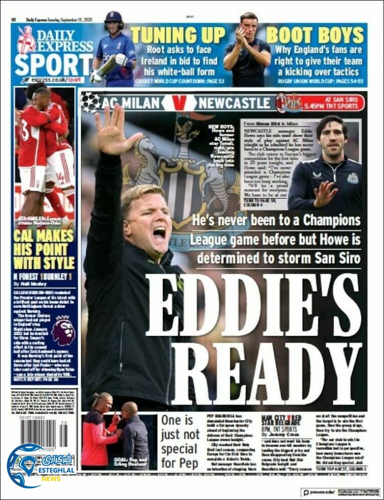 روزنامه ورزشی اکسپرس اسپورت سه شنبه 28 شهریور 1402 