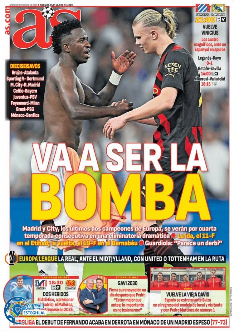 روزنامه ورزشی  آ اس شنبه 13 بهمن 1403 