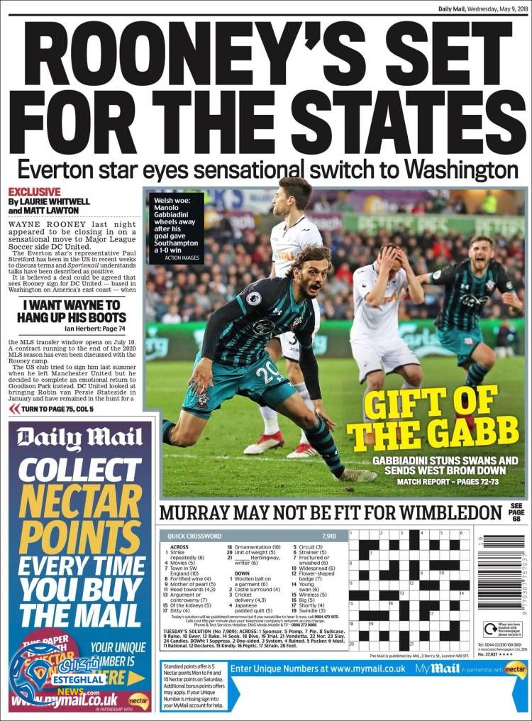 روزنامه ورزشی مایل اسپورت چهارشنبه 19 اردیبهشت 1397