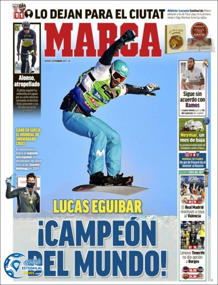 روزنامه ورزشی مارکا جمعه 24 بهمن 1399