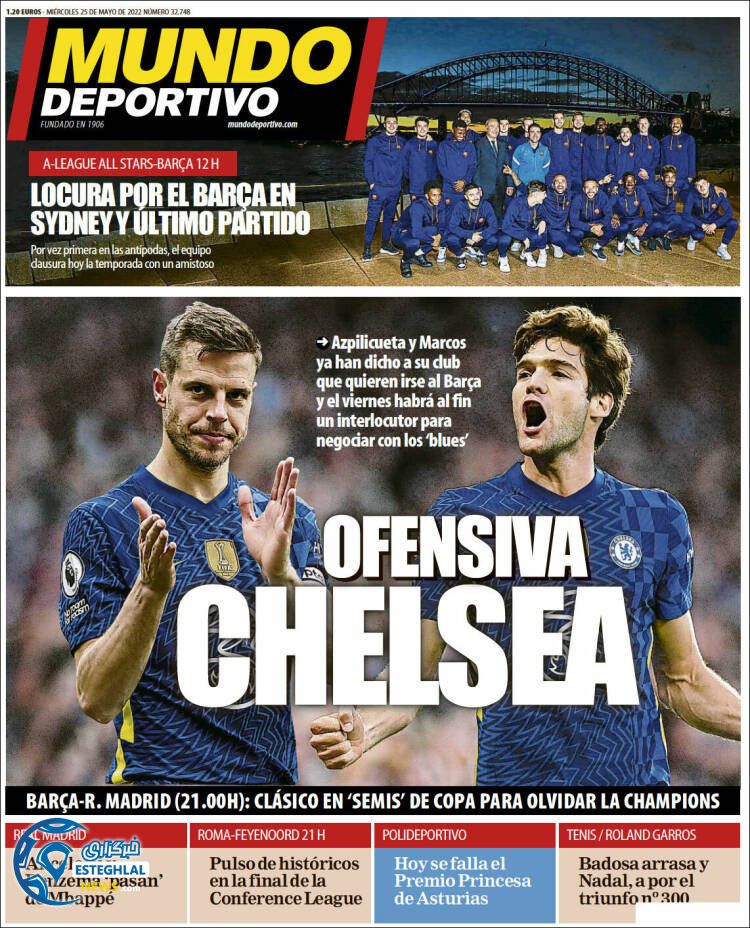 روزنامه ورزشی موندو دپورتیوو چهارشنبه 4 خرداد 1401