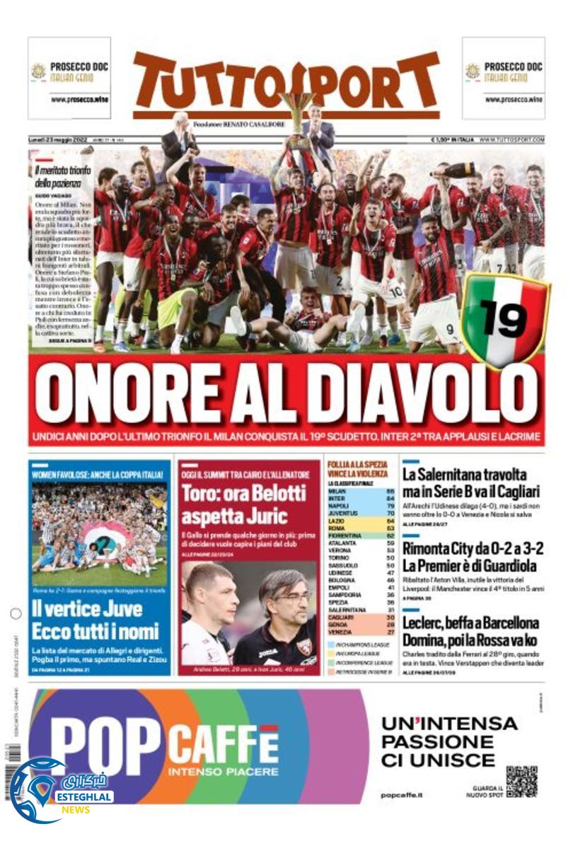 روزنامه ورزشی توتو اسپورت دوشنبه 2 خرداد 1401