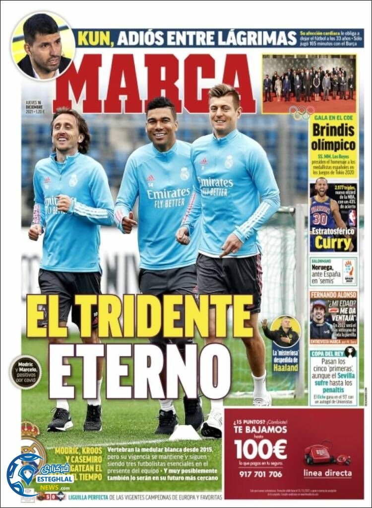 روزنامه ورزشی مارکا پنجشنبه 25 آذر 1400