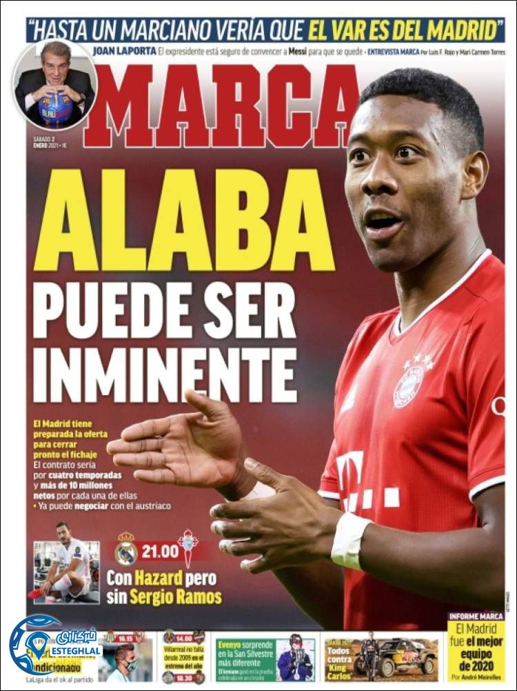 روزنامه ورزشی مارکا شنبه 13 دی 1399