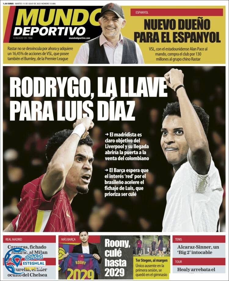 روزنامه ورزشی موندو دپورتیوو سه شنبه 24 تیر 1404 