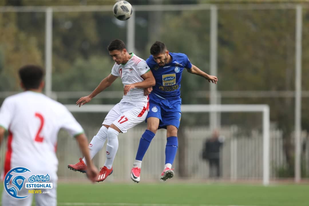 بازی دوستانه استقلال و تیم ملی جوانان