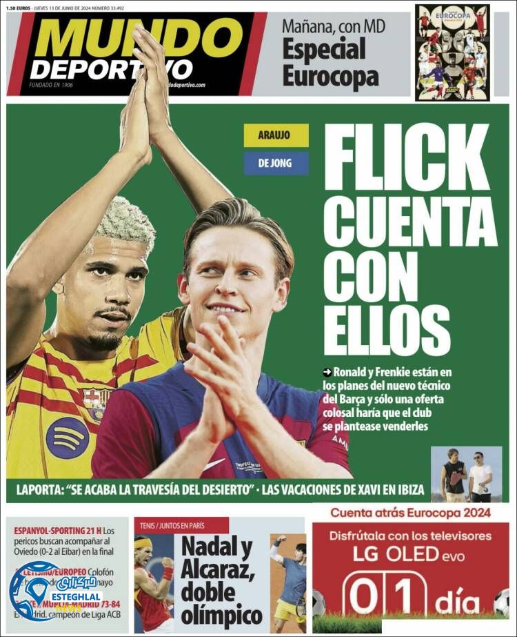 روزنامه ورزشی موندو دپورتیوو پنجشنبه 24 خرداد 1403 