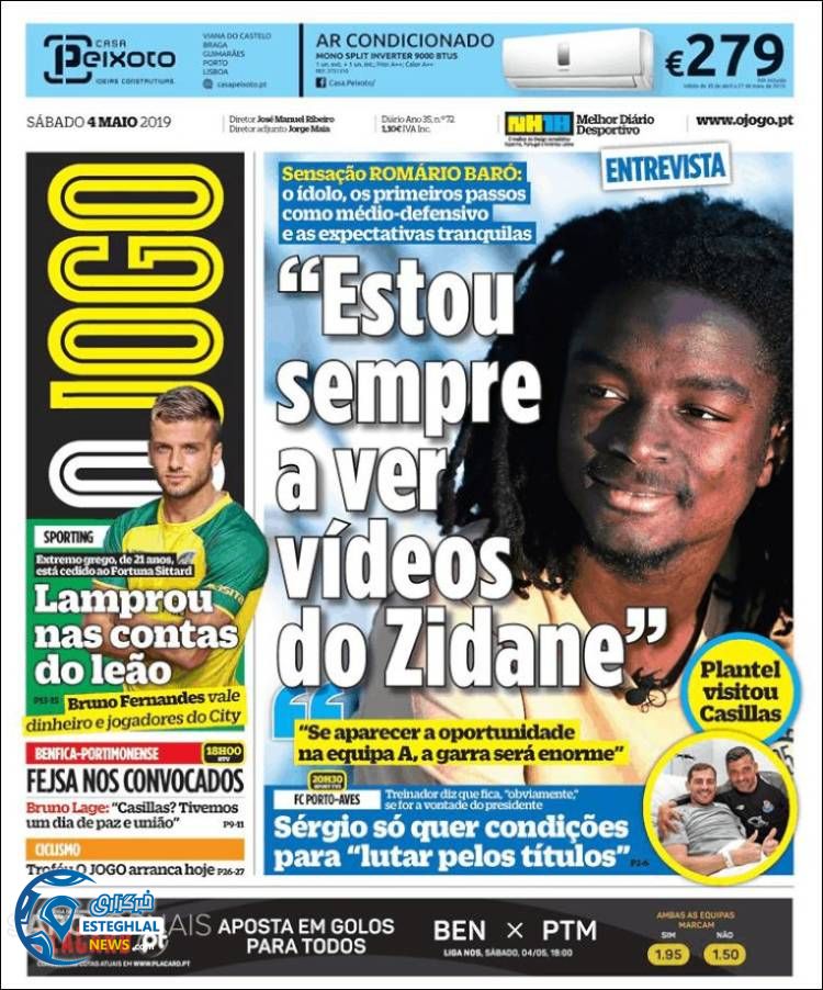 روزنامه ورزشی جوگو شنبه 14 اردیبهشت 1398