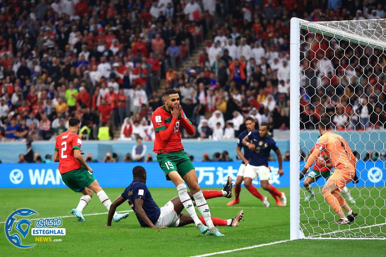 فرانسه 2-0 مراکش&nbsp;&nbsp;