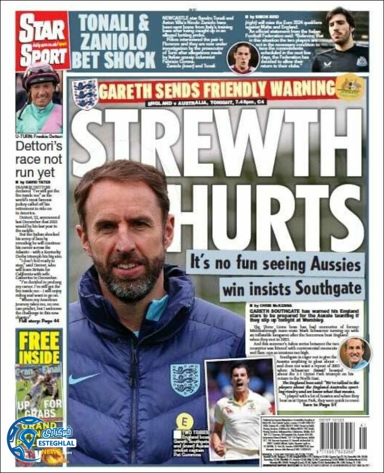 روزنامه ورزشی استار اسپورت جمعه 21 مهر 1402