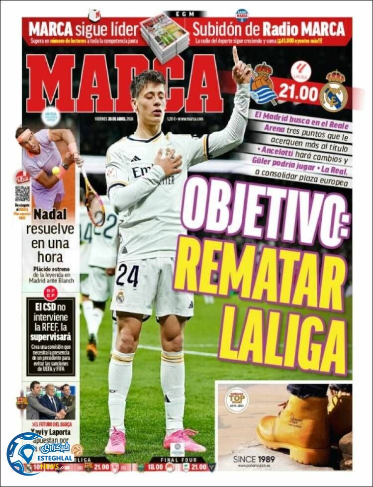 روزنامه ورزشی مارکا جمعه 7 اردیبهشت 1403 