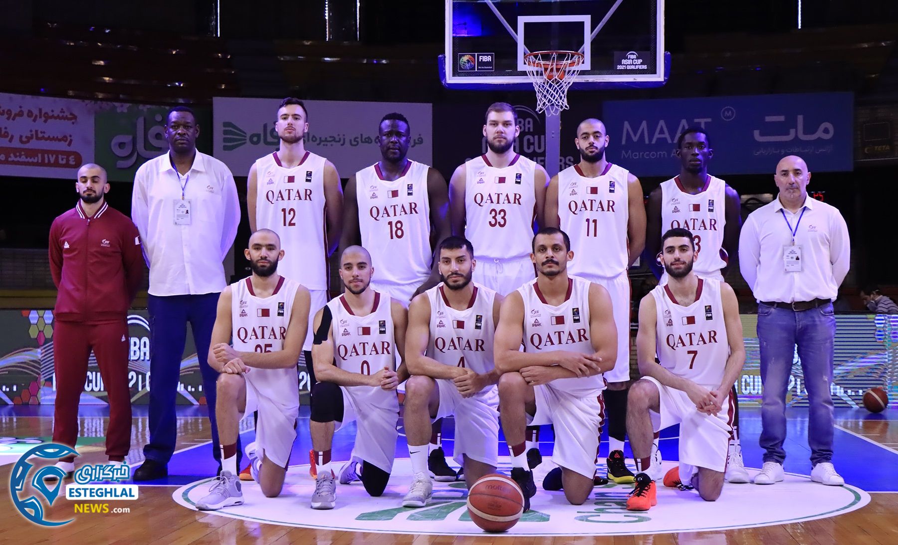 دیدار تیم های ملی بسکتبال ایران و قطر