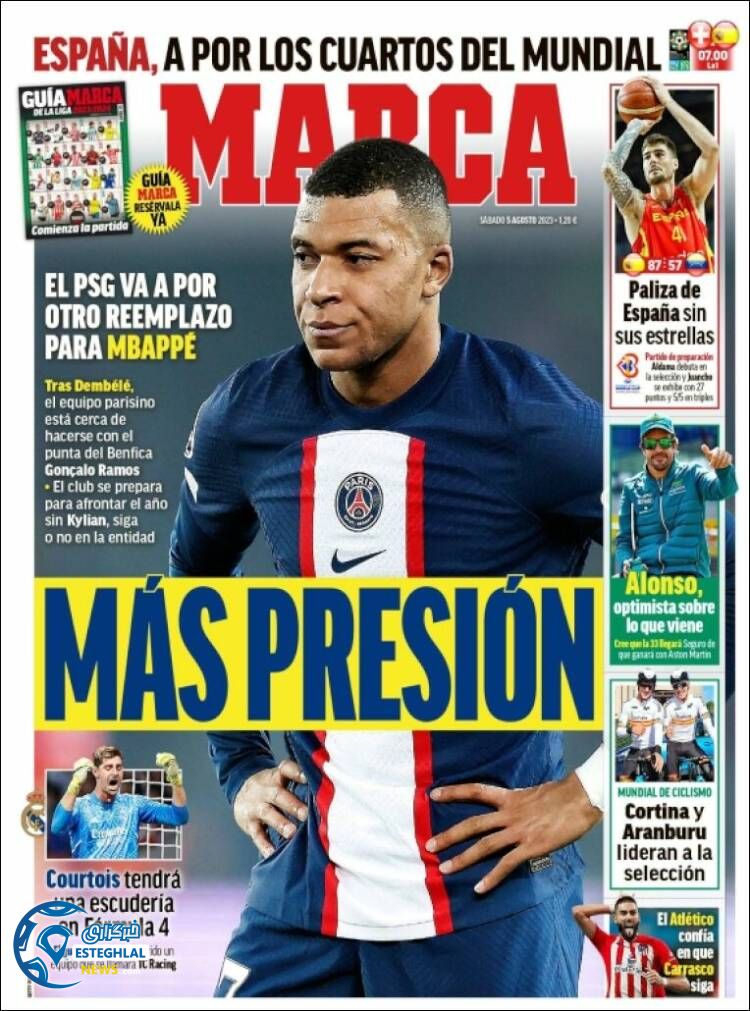 روزنامه ورزشی مارکا شنبه 14 مرداد 1402 