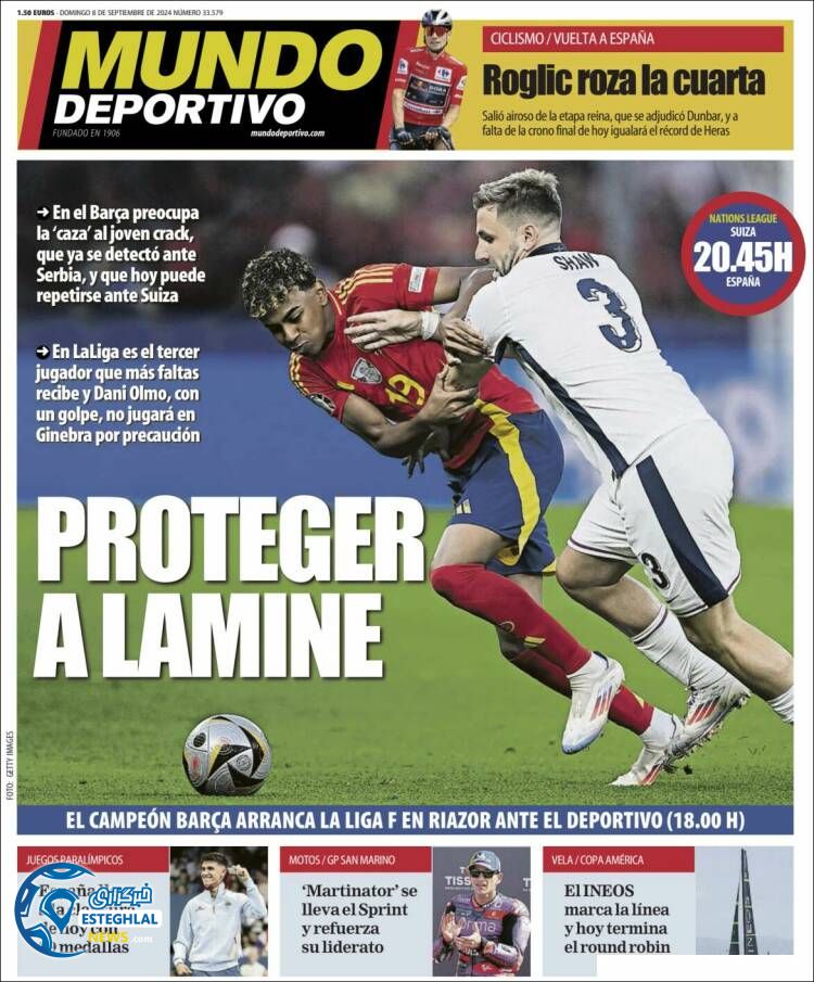 روزنامه  ورزشی موندو دپورتیوو یکشنبه 18 شهریور 1403 