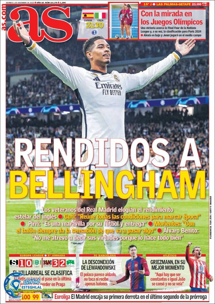 روزنامه ورزشی ۀ لس جمعه 10 آذر 1402 