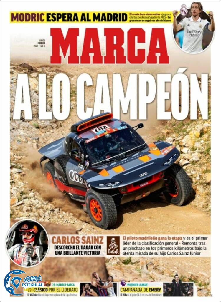 روزنامه ورزشی مارکا دوشنبه 12 دی 1401 