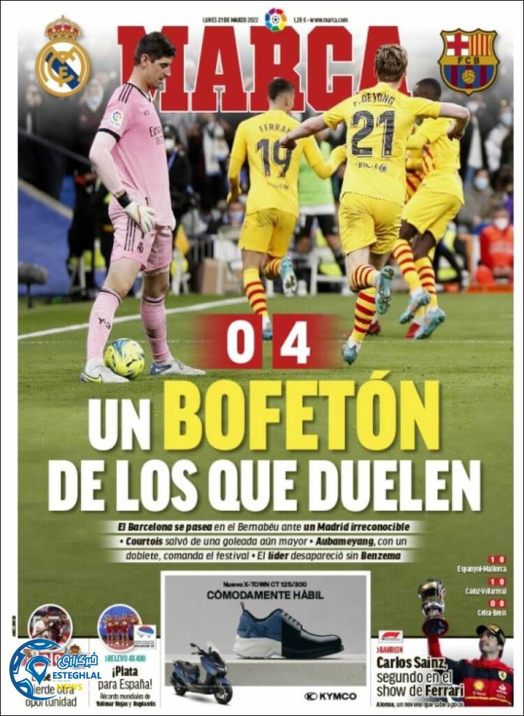 روزنامه ورزشی مارکا دوشنبه 1 فروردین 1401