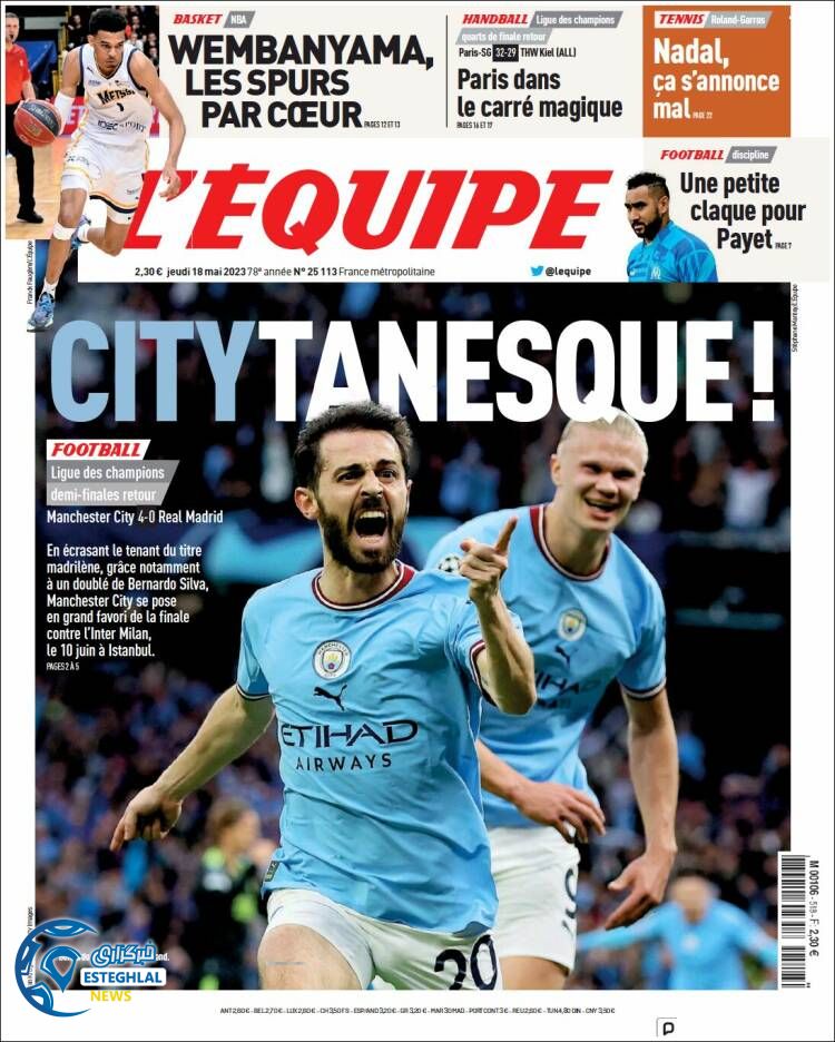 روزنامه ورزشی اکیپ پنجشنبه 28 اردیبهشت 1402 