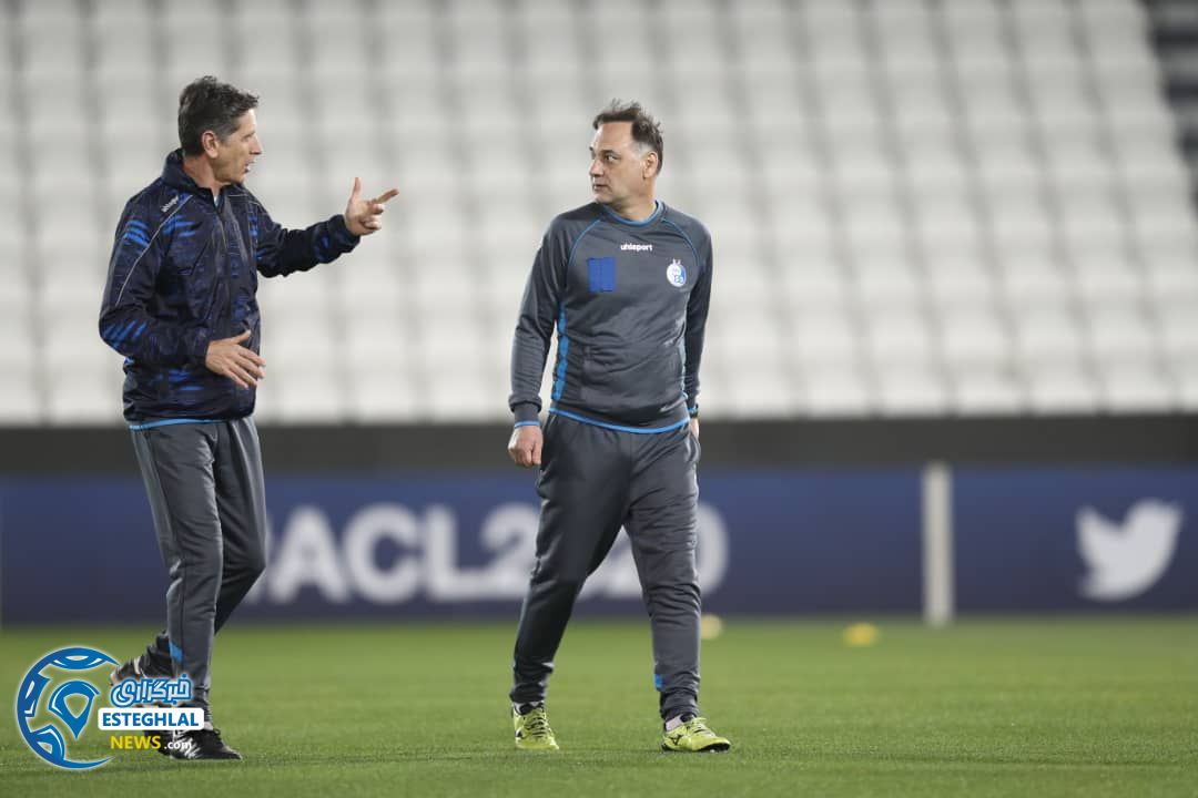 تمرین استقلال در دوحه