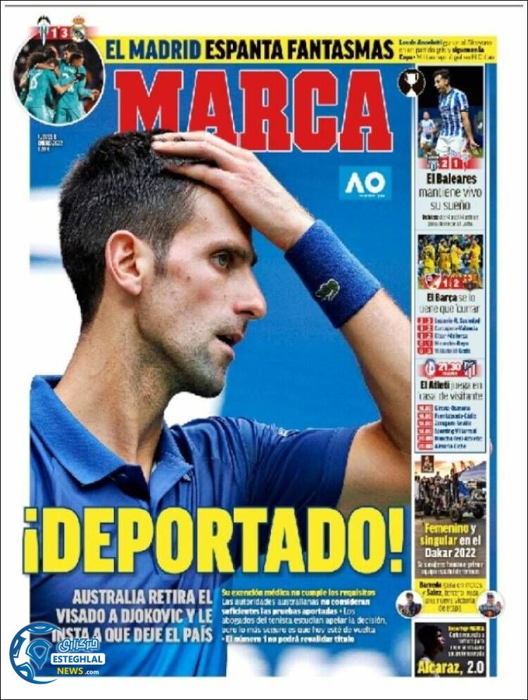 روزنامه ورزشی مارکا پنجشنبه 16 دی 1400