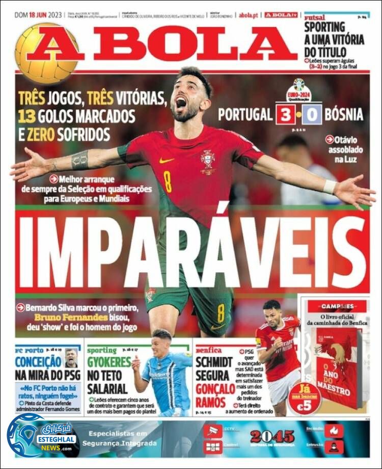 روزنامه ورزشی آبولا یکشنبه 28 خرداد 1402 