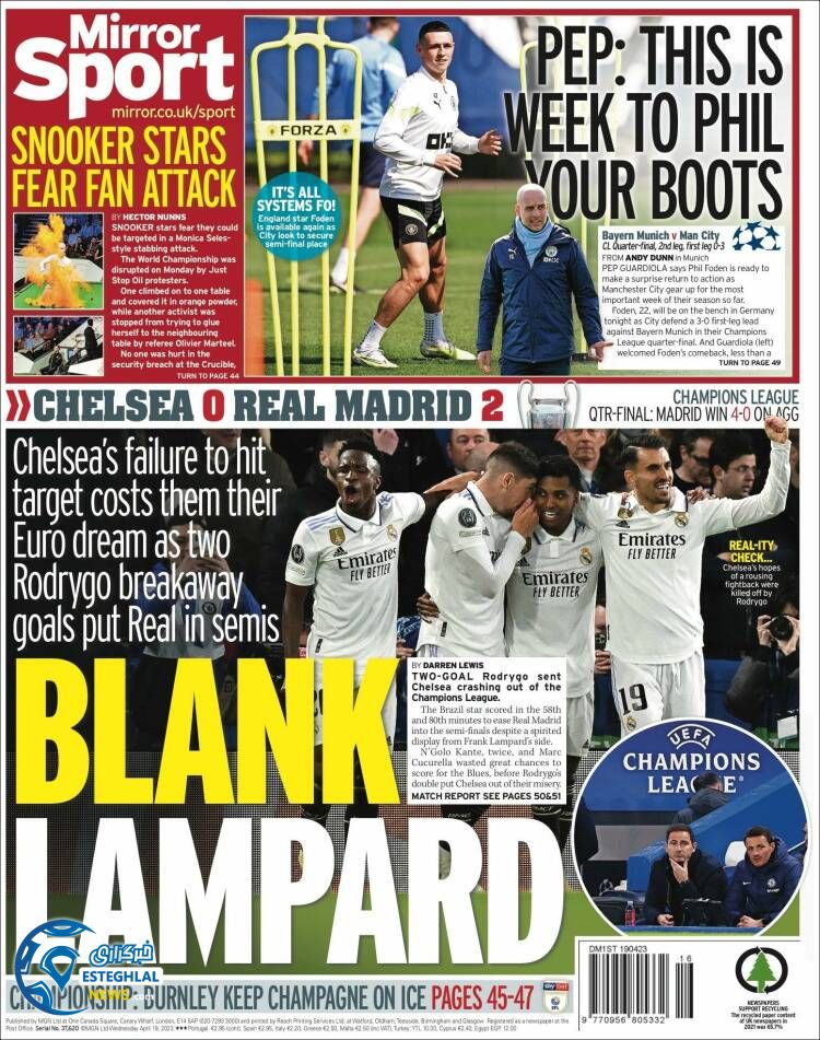 روزنامه ورزشی استار اسپورت چهارشنبه 30 فروردین 1402 