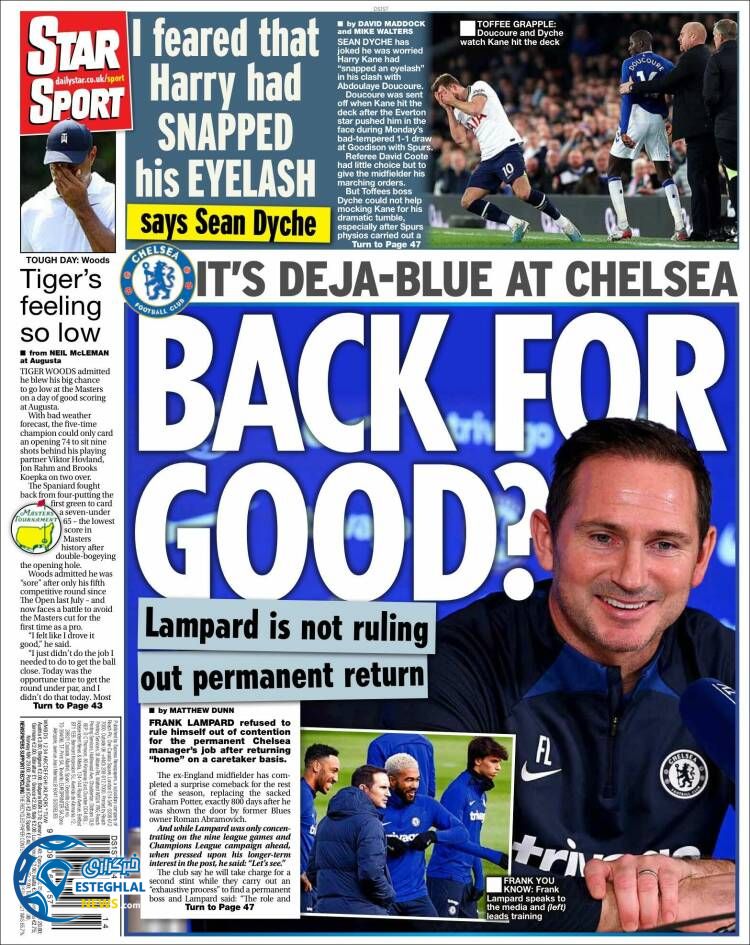 روزنامه ورزشی استار  اسپورت جمعه 18 فروردین 1402 