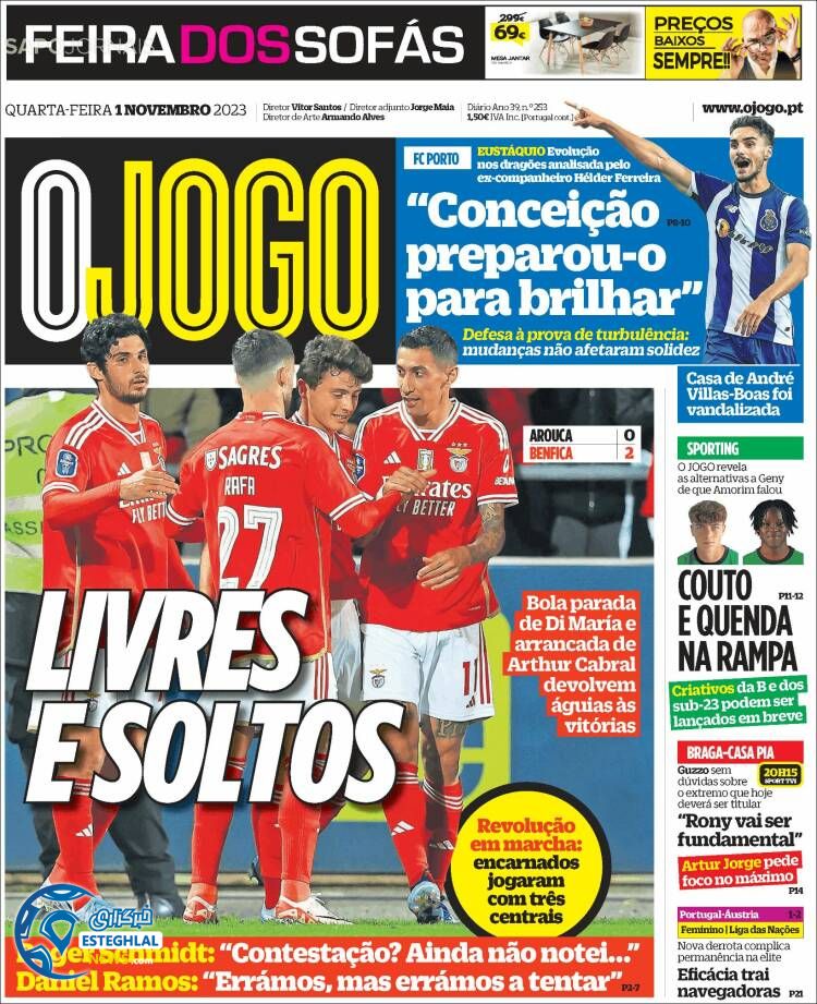 روزنامه ورزشی اوجوگو چهارشنبه 10 آبان 1402 