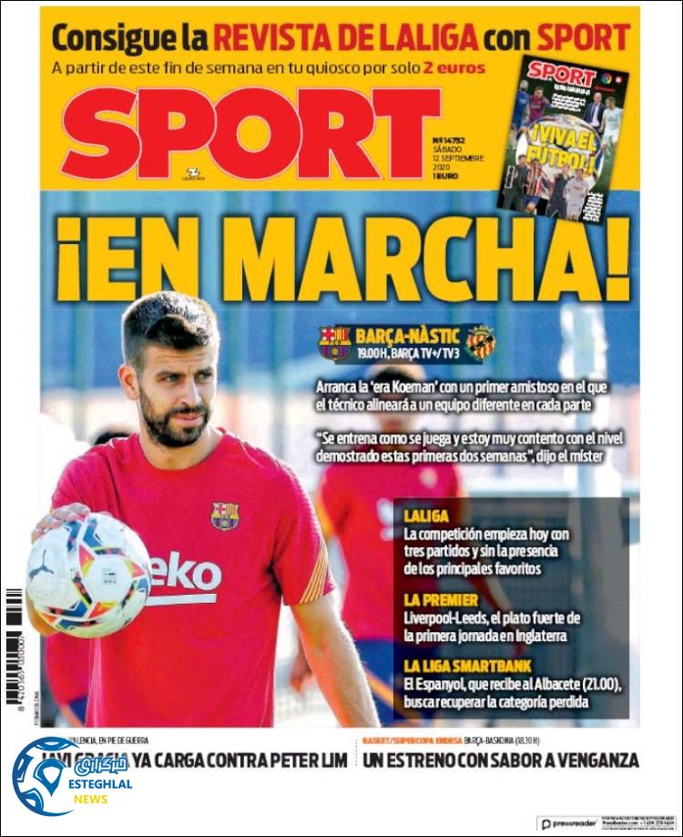 روزنامه ورزشی اسپورت شنبه 22 شهریور 1399