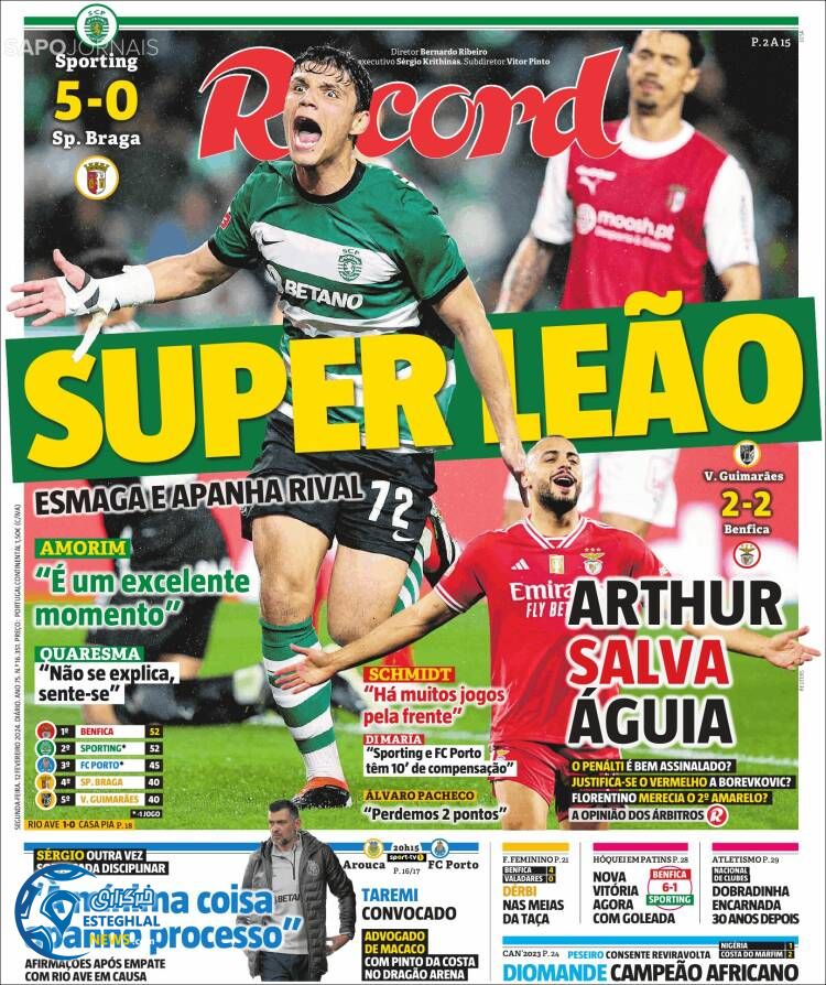 روزنامه ورزشی رکورد دوشنبه 23 بهمن 1402  