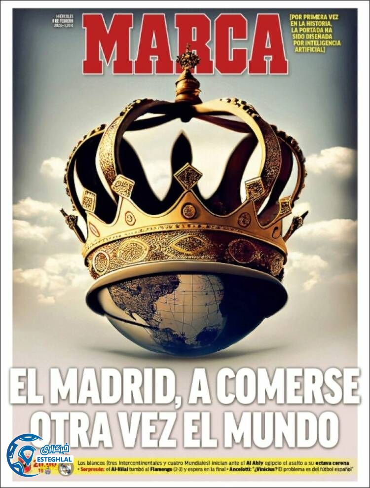 روزنامه ورزشی مارکا چهارشنبه 19 بهمن 1401  