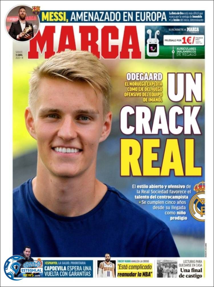 روزنامه ورزشی مارکا شنبه 23 فروردین 1399