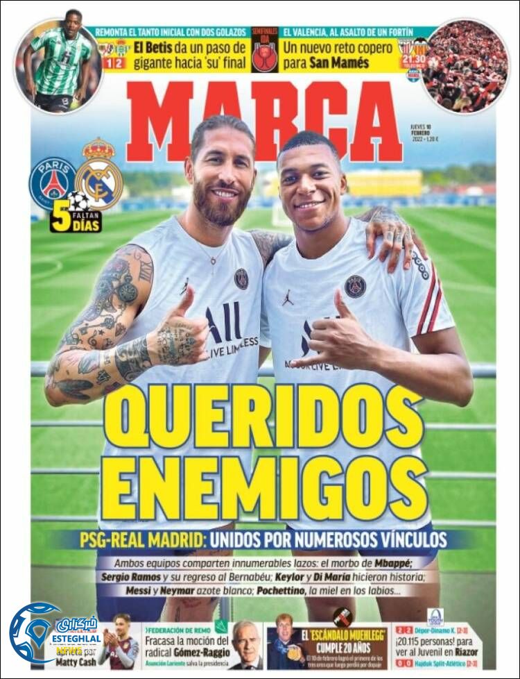 روزنامه ورزشی مارکا پنجشنبه 21 بهمن 1400