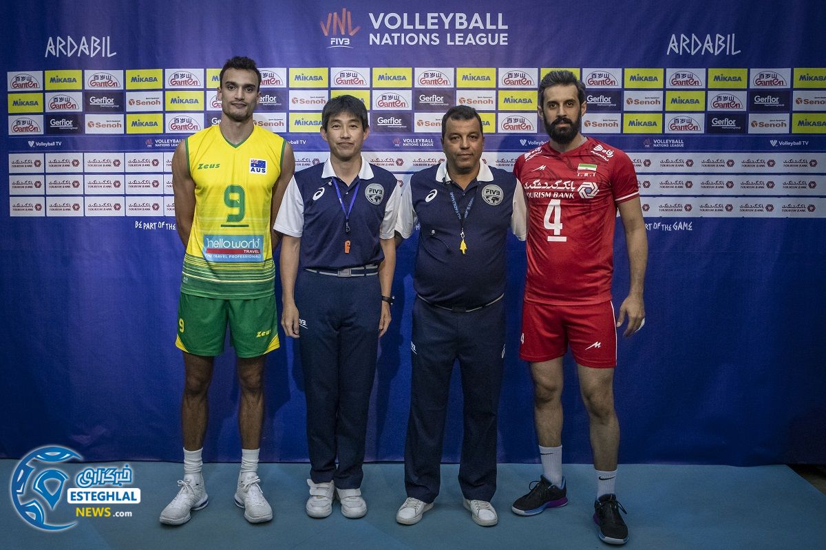 دیدار تیم های ملی والیبال ایران و استرالیا