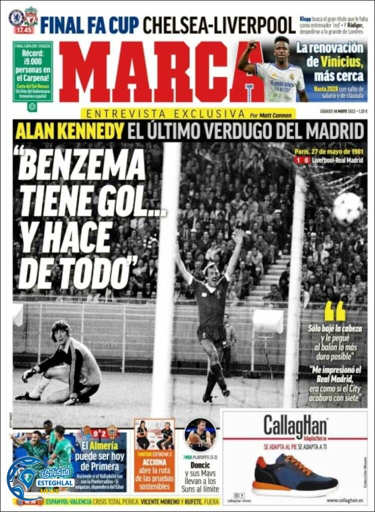 روزنامه ورزشی مارکا شنبه 24 اردیبهشت 1401