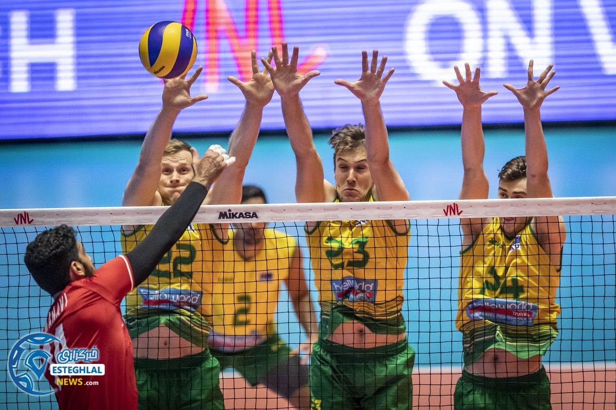 دیدار تیم های ملی والیبال ایران و استرالیا