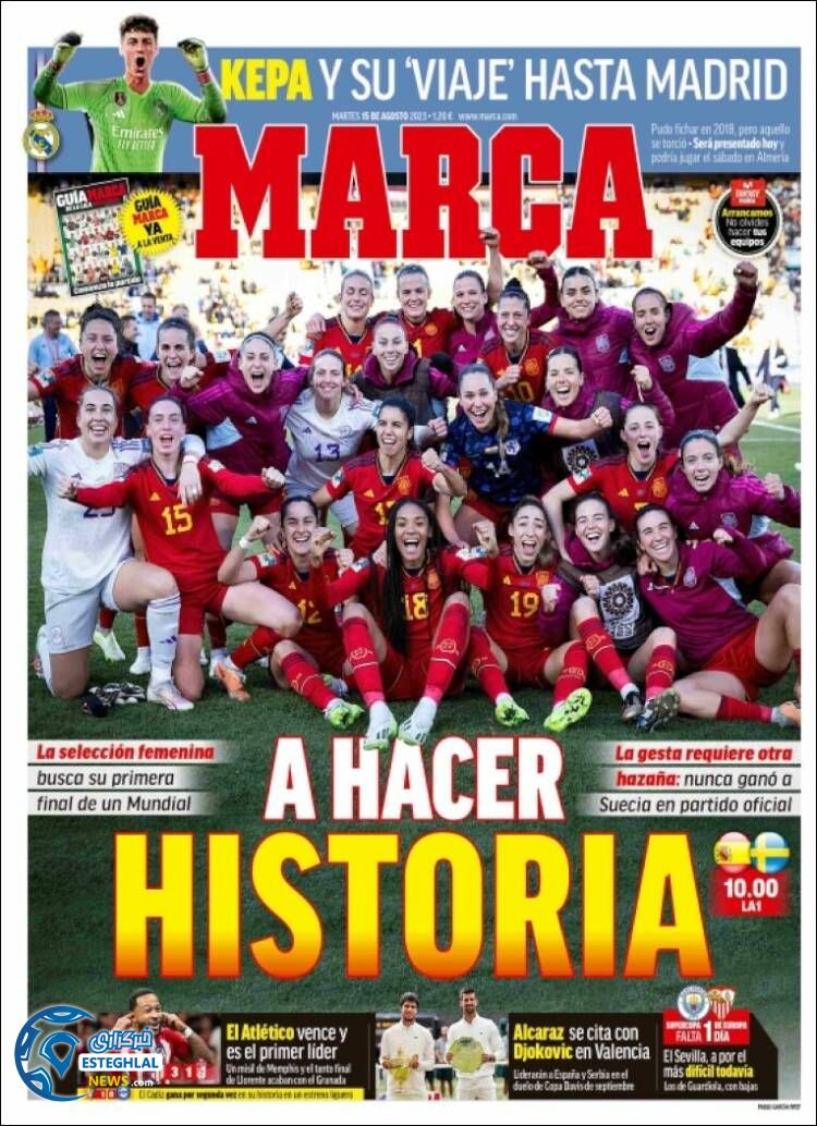 روزنامه ورزشی مارکا سه شنبه 24 مرداد 1402 