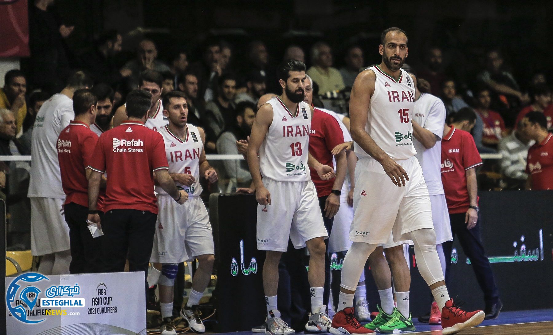 دیدار تیم های ملی بسکتبال ایران و سوریه