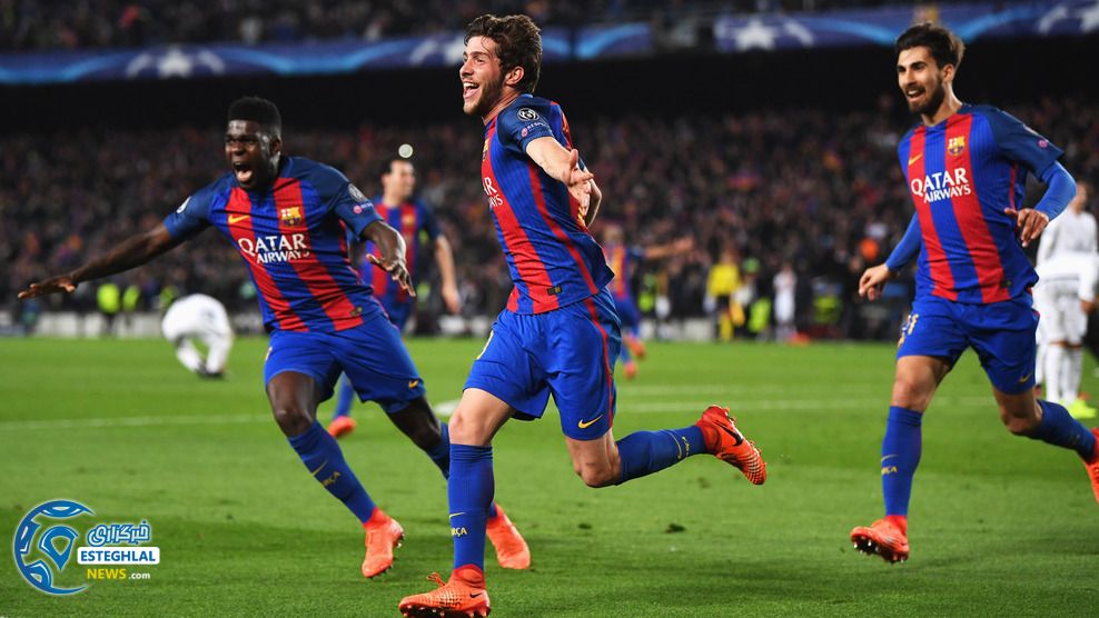 لیگ قهرمانان اروپا دیدار بارسلونا و پاری سن ژرمن