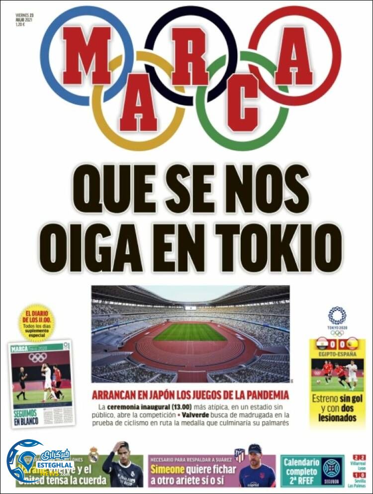 روزنامه ورزشی مارکا جمعه 1 مرداد 1400