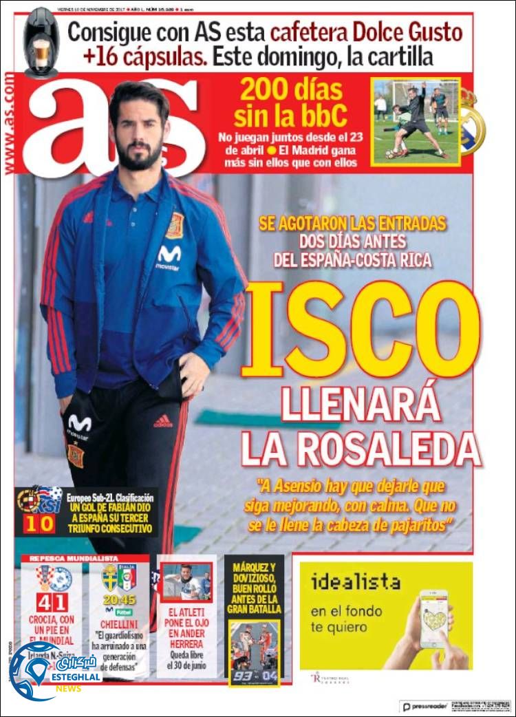 روزنامه آاس جمعه 19 آبان 1396   