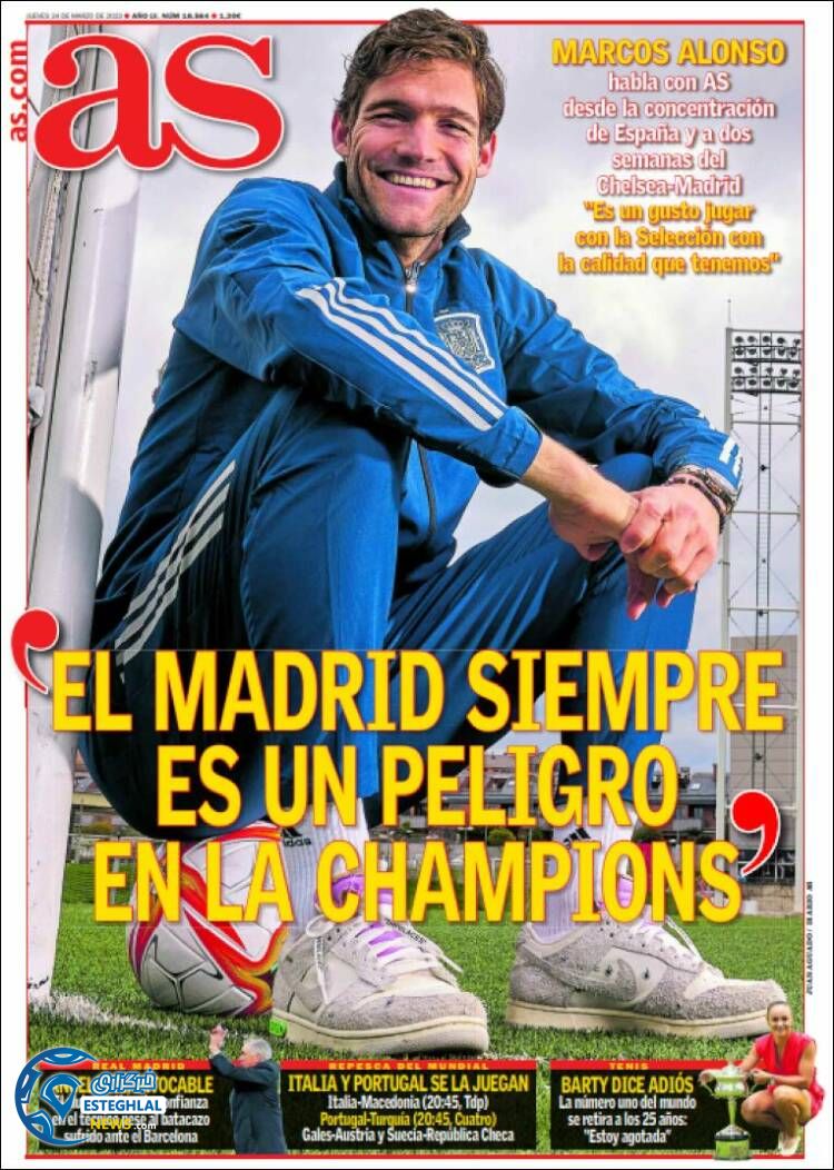 روزنامه ورزشی آ اس پنجشنبه 4 فروردین 1401