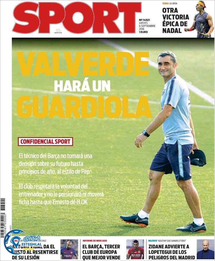 روزنامه ورزشی اسپورت پنجشنبه 15 شهریور 1397