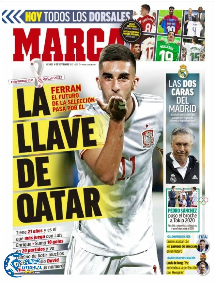 روزنامه ورزشی مارکا جمعه 19 شهریور 1400